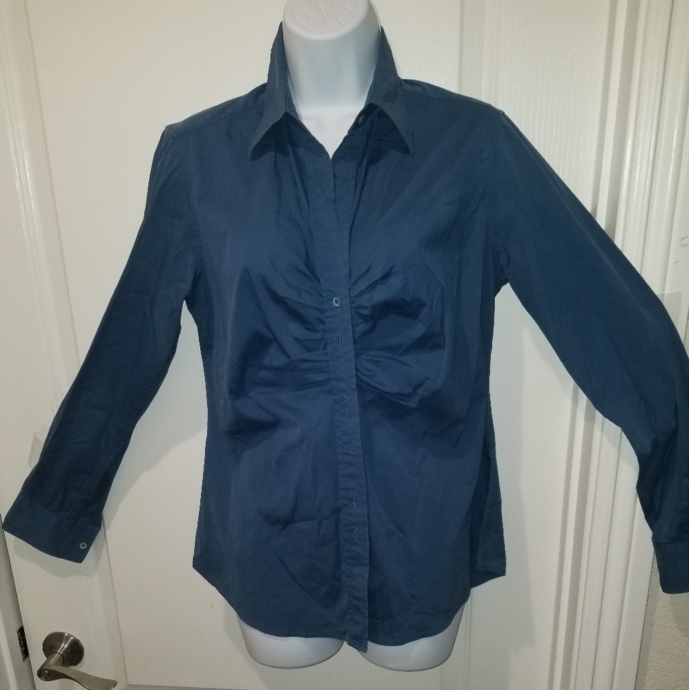 CRAIG TAYLOR blue stretch shirt